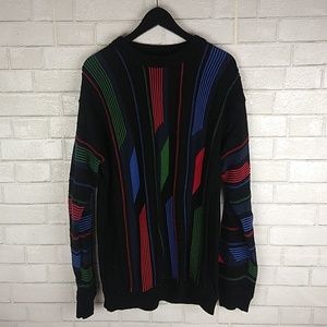 COPY - Tunda colorblocked black sweater
